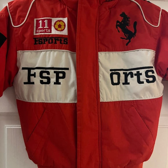 Ferrari Red and White Racing Jacket - Picture 2 of 6